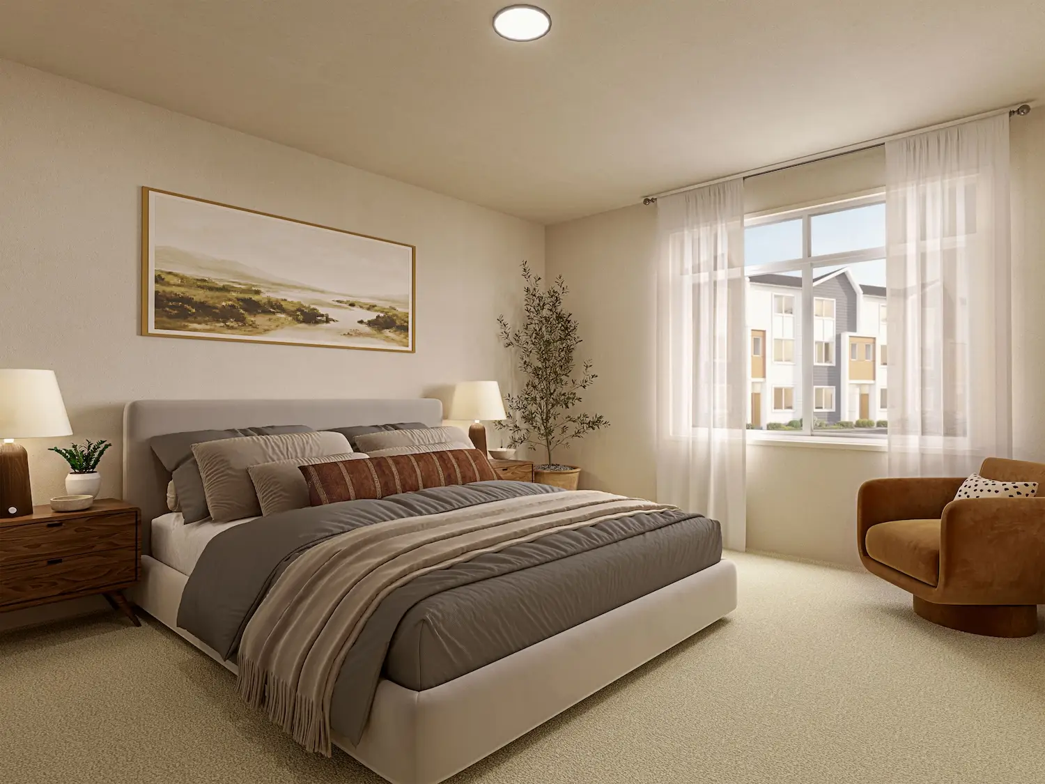 Interior rendering — bedroom