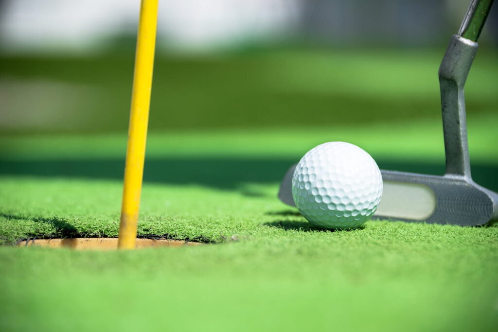 Putting green for residents to enjoy